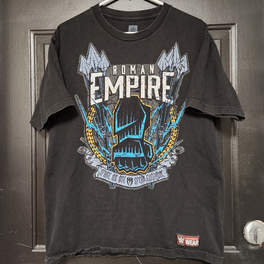 WWE Roman Reigns Roman Empire "Believe That" Wrestling Black T-Shirt Men's Large